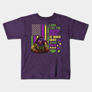 Mardi Gras Crawfish Funny Kids T-Shirt